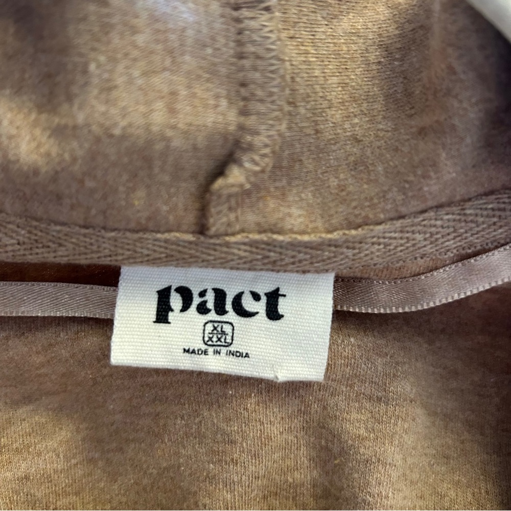 Pact Tan Slouchy Open Front Cardigan - Picture 3 of 9